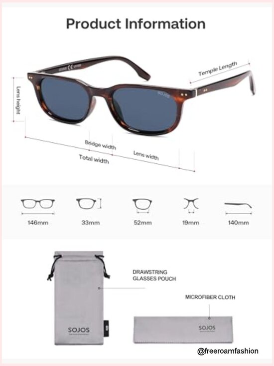 Retro Square Polarized Sunglasses UV Protection Unisex main image 4